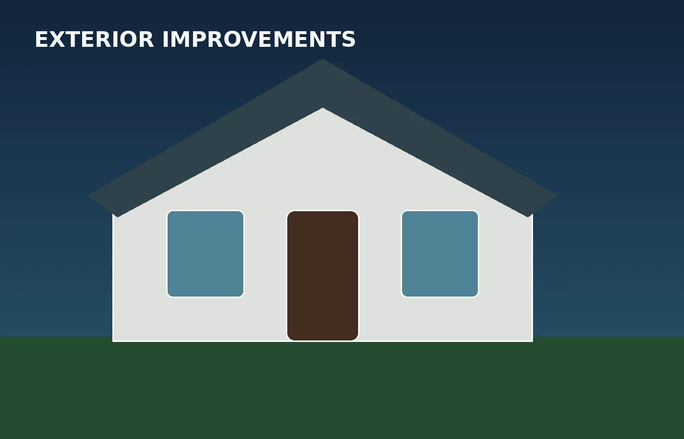 Exterior home improvement visual